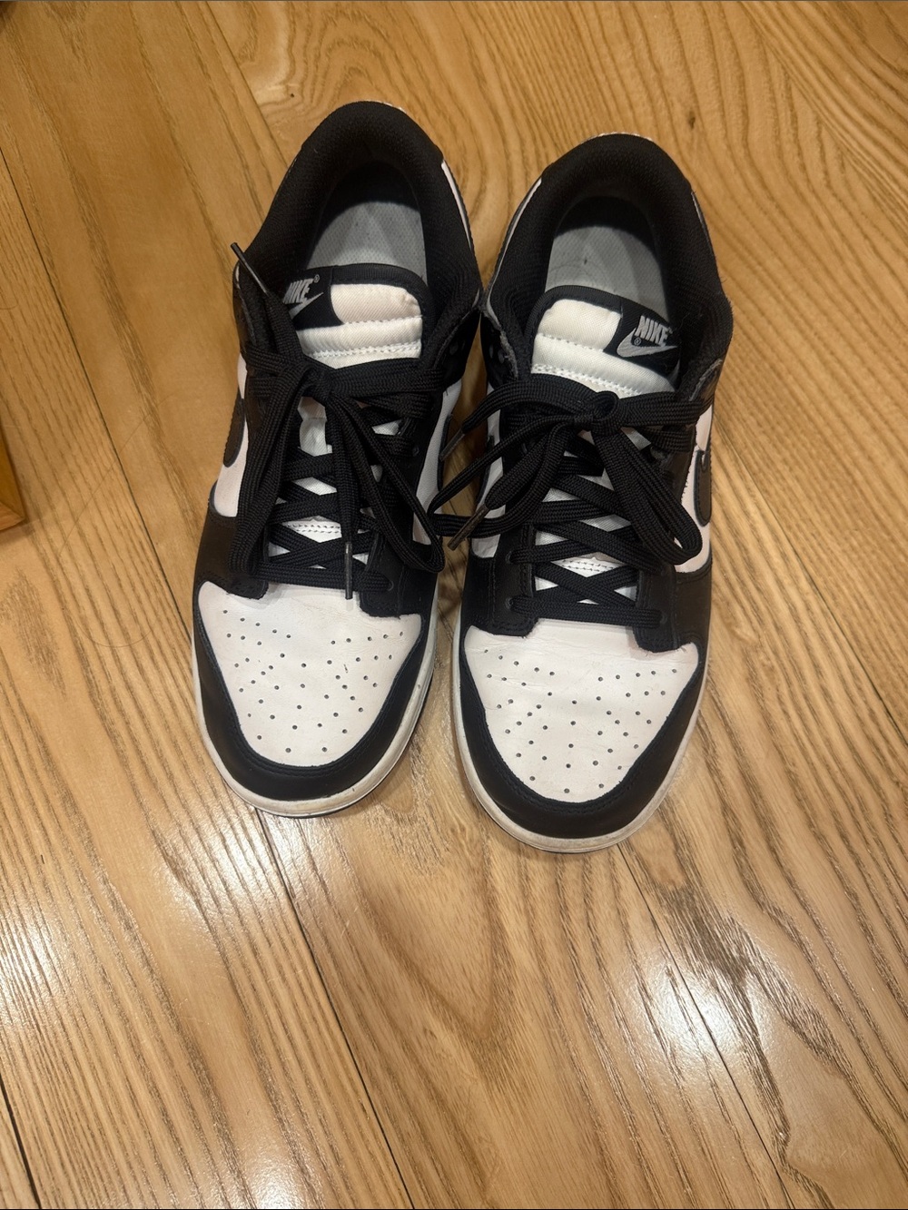 Nike Black and White Low-Top Athletic Sneakers